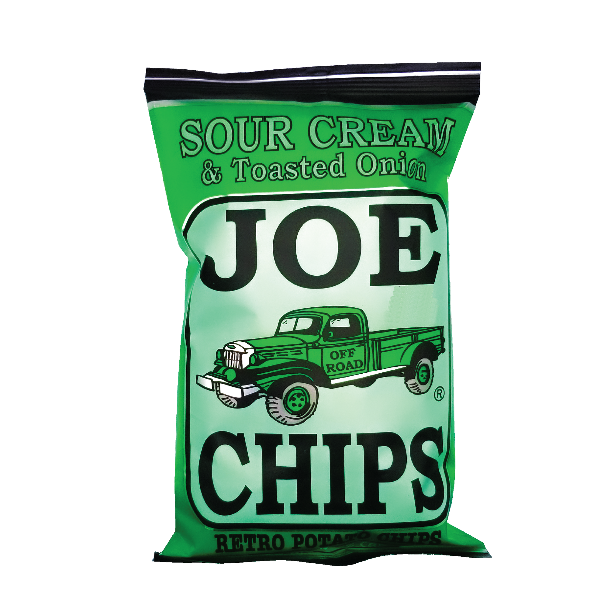 sour cream and toasted onion 2 oz and 5 oz joe chips